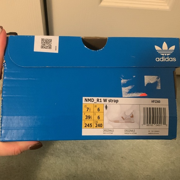 ADIDAS NMD_R1 STRAP SHOES-Women’s Size 7.5-cloud white/collegiate gold BNIB - Picture 10 of 16